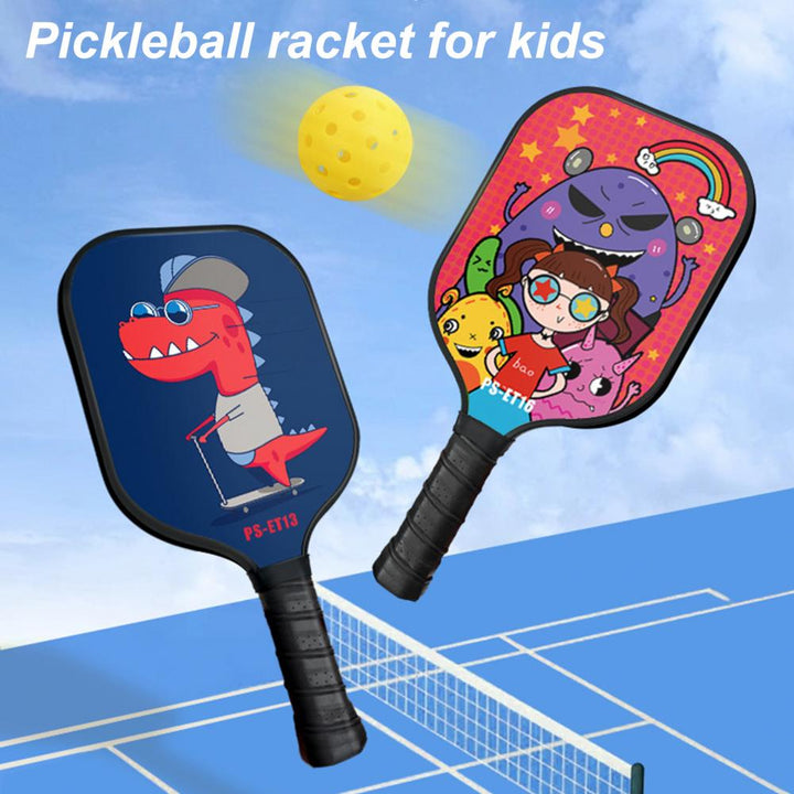 Kids' Pickleball Racket with Cartoon Print