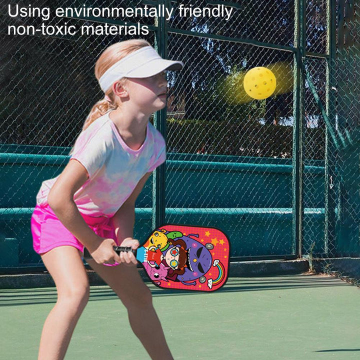 Kids' Pickleball Racket with Cartoon Print