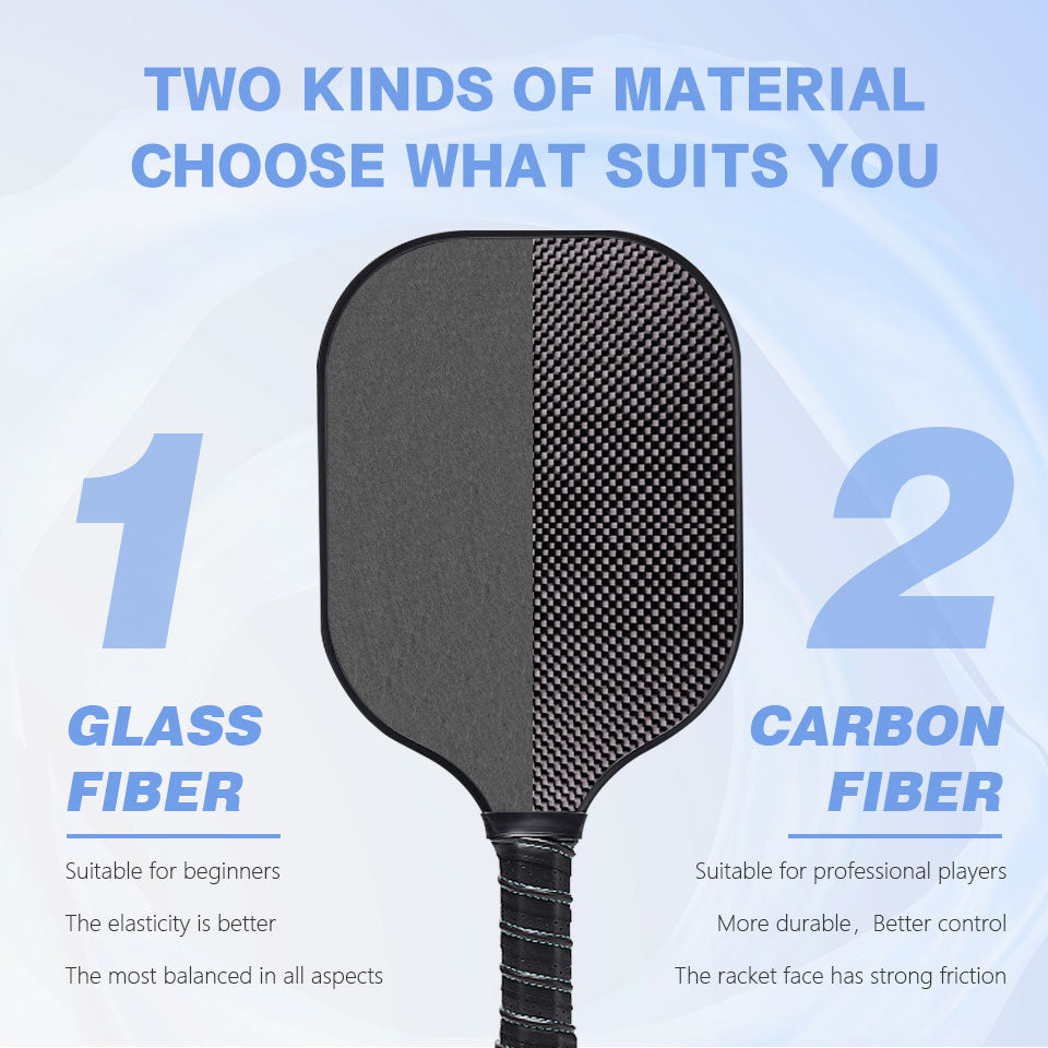 Pickleball Paddles set Glass Fibre 3k T700carbon (2Pcs)