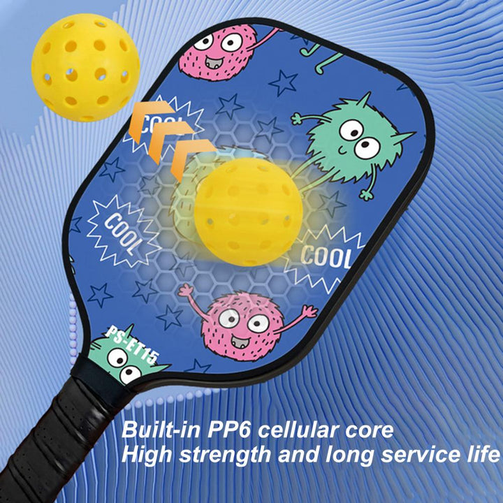 Kids' Pickleball Racket with Cartoon Print